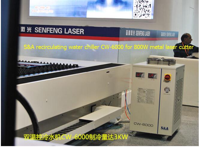 S&A рециркуляции воды чиллер CW-6000 для 800Вт металл лазерный резак