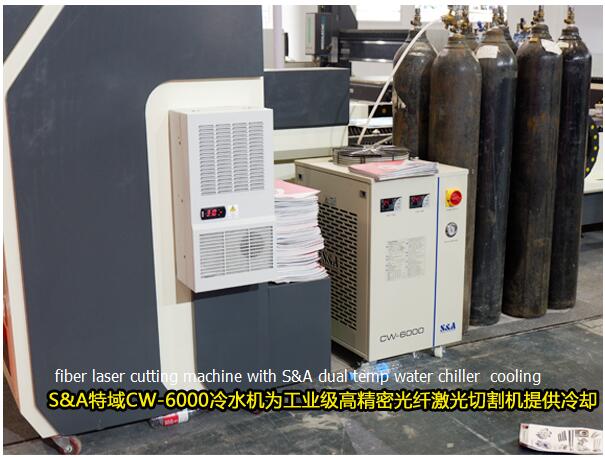 автомат для резки лазера волокна с S&A двойным охлаждением охладителя воды temp