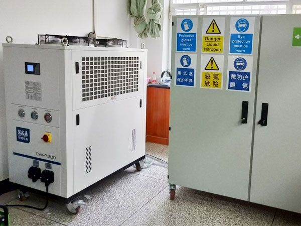 Охладитель CW-7500 воды лаборатории S&A для охлаждая генератора жидкого азота