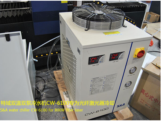 S&A охладитель воды CW-6100 для лазера волокна 800W